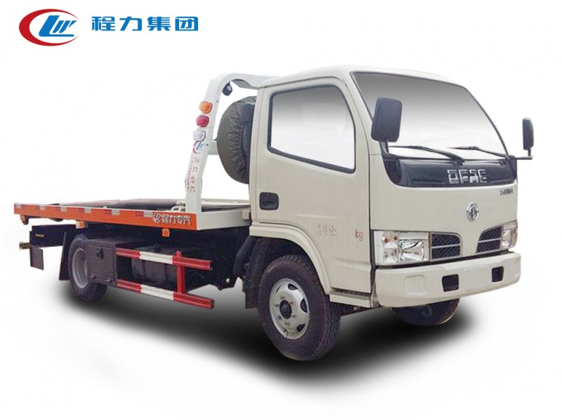 東風(fēng)多利卡藍牌一拖二清障車(chē)
