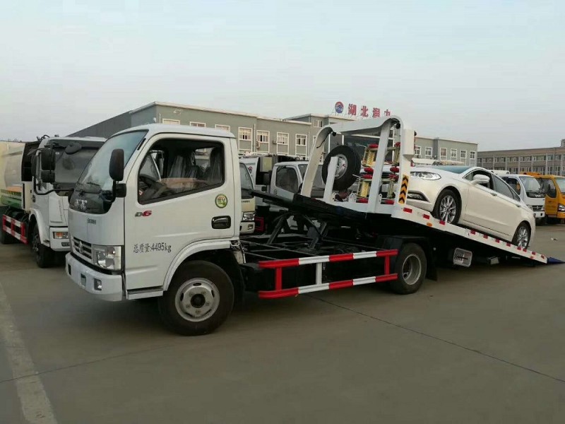 東風(fēng)多利卡藍牌一拖二清障車(chē)