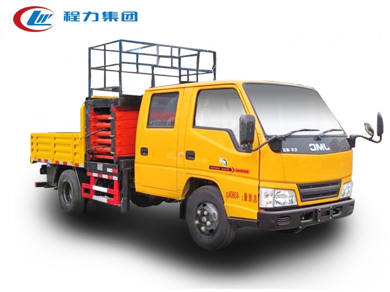 江鈴雙排座8-10米平臺升降高空作業(yè)車(chē)
