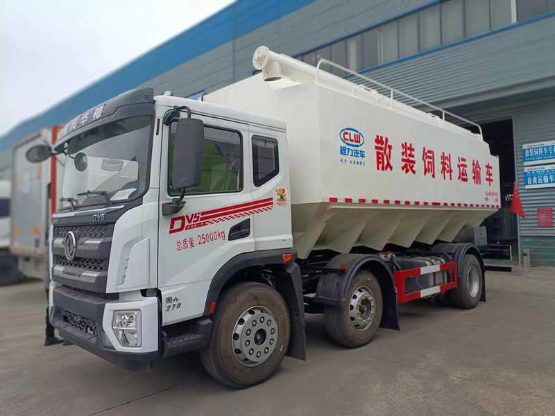 東風(fēng)華神小三軸散裝飼料運輸車(chē)(32方）