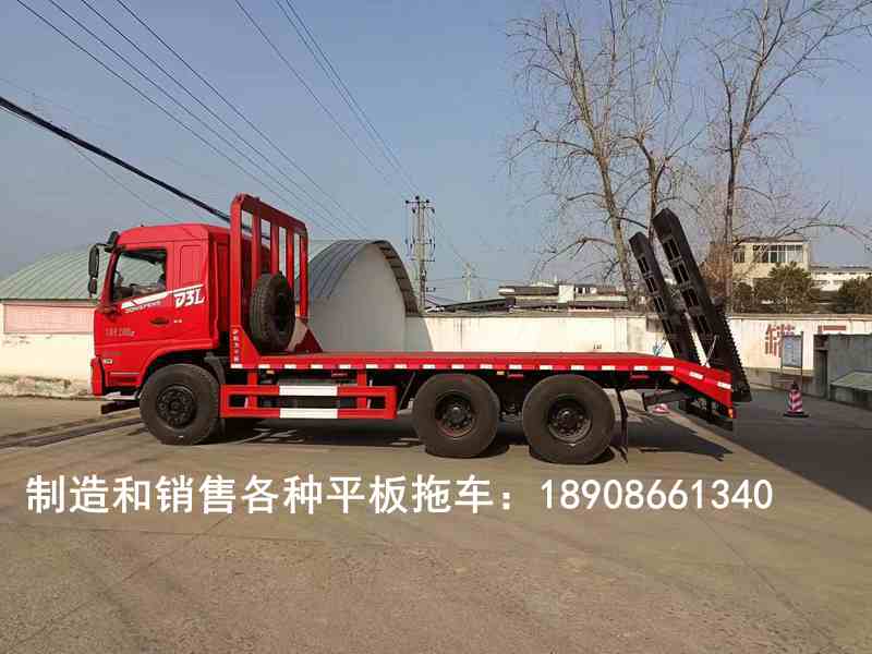東風(fēng)D3L后八輪平板運輸車(chē)圖片